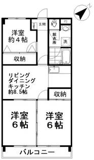 レジデンスイケダ【5階】の間取り