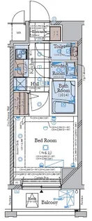 コンシェリア南麻布 <TOKYO PREMIUM> EAST【8階】の間取り