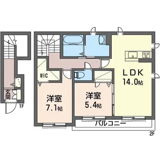 リラフォートG【2階】の間取り