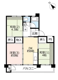 UR藤の台【3階】の間取り