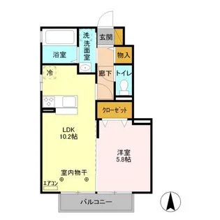 セジュールさくら【1階】の間取り