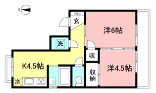 冨樫ハイツ【3階】の間取り