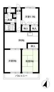 サンモール今泉【1階】の間取り