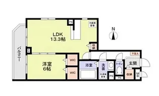 コモド戸越【1階】の間取り