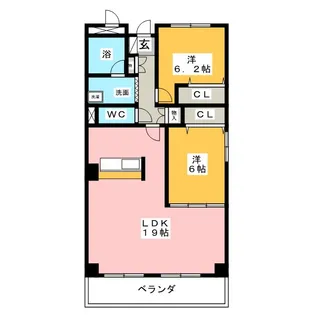 ヴィラージュII【3階】の間取り