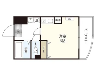 JSビル祇園【2階】の間取り