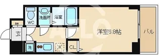 エスライズ難波【8階】の間取り