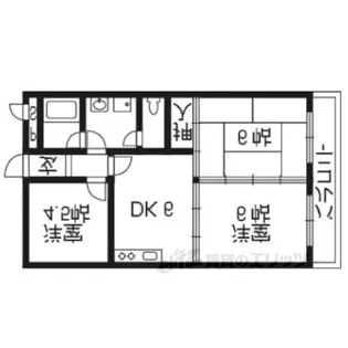 KGフラット【2階】の間取り