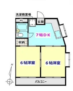 シティルミエール【4階】の間取り