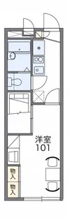 レオパレスシェソワIII【2階】の間取り