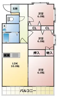 アグライアマンション【2階】の間取り