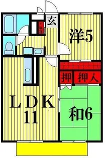 メゾネットプラザ南柏【2階】の間取り