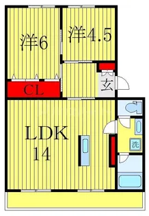 ヴェイル天王台B【3階】の間取り