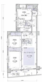 グリーンパーク日本橋人形町通り【3階】の間取り