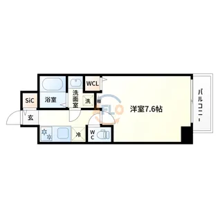 ベイサイドパークOSAKAノースレジデンシス【7階】の間取り