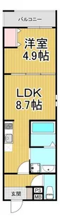 フジパレス新伊丹駅東ウエスト【1階】の間取り