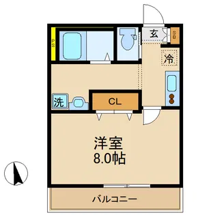 キャメル南流山9B【1階】の間取り