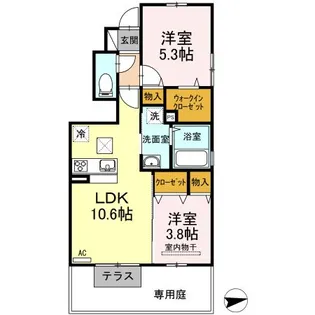 パイン グローブ井戸【1階】の間取り
