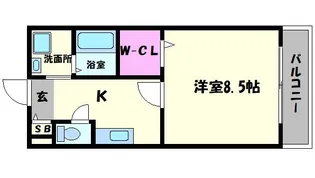 コートバローズ【2階】の間取り
