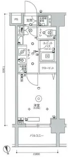 スカイコート蒲田ガーデン【7階】の間取り