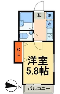 オネスティ松戸【2階】の間取り