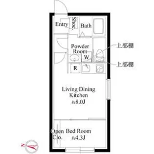 メモラ西馬込【3階】の間取り
