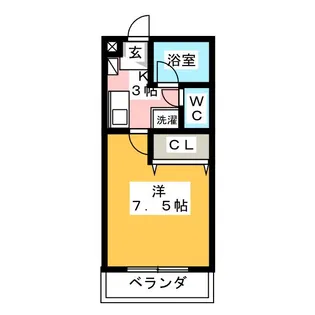 エテルナヴィラ【3階】の間取り
