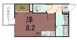 グランデコート大宅NORTH【2階】の間取り
