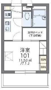 レオパレス大和田II【1階】の間取り