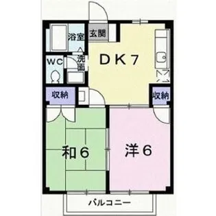 アルゴハイツ勝間田【2階】の間取り