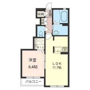 アセア―ドC【1階】の間取り