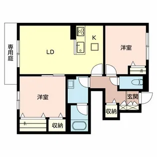 シャーメゾン・木村【1階】の間取り