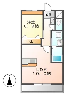 ルミナス レジデンス【2階】の間取り