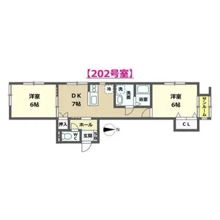 グランメールI【2階】の間取り