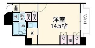 朝日プラザ心斎橋【8階】の間取り