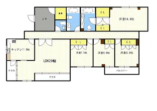 HOUSE花房山【2階】の間取り