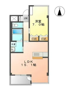 ユニヴァ山城【3階】の間取り