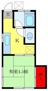 和楽備ハイツ【2階】の間取り