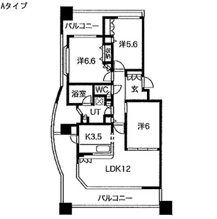 Dクラディア白島【9階】の間取り
