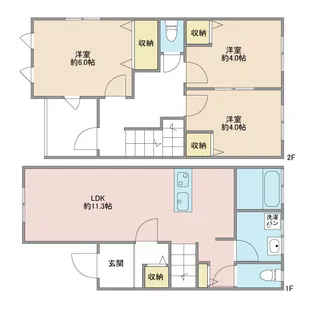 大分県大分市大字千歳千歳【一戸建】の間取り
