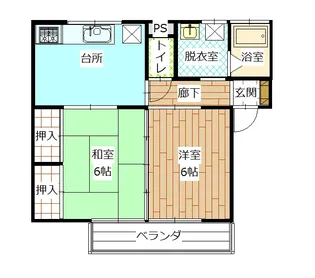 Nコーポ A【1階】の間取り