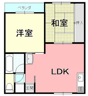 ジュネス明光A【2階】の間取り