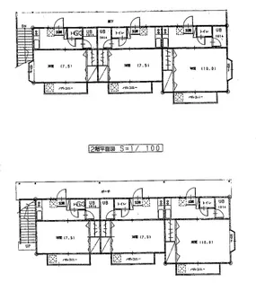 メゾンパルフェII【2階】の間取り