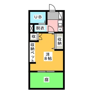 アキタコーポ【1階】の間取り