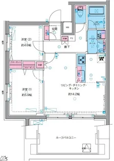 GENOVIA西高島平II【5階】の間取り