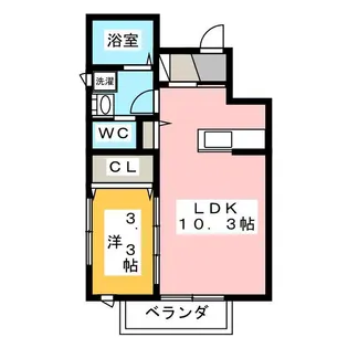 ヴェルデ【1階】の間取り