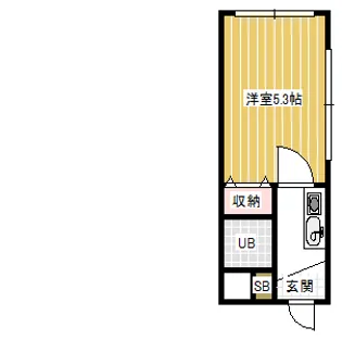 ユーイングハイムK【2階】の間取り