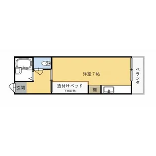 1Rの間取り画像