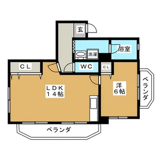 ハイツリービル【3階】の間取り