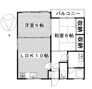 ヴィレッジなかざわ金古B【2階】の間取り